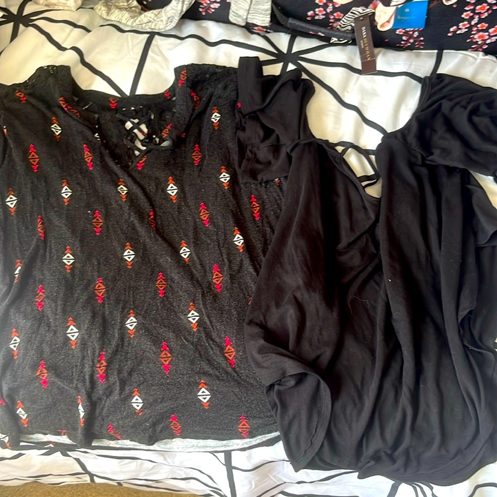 2 short sleeve tops to wear around the house. XL.